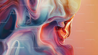 Vibrant Abstract Fluid Art with Colorful Waves