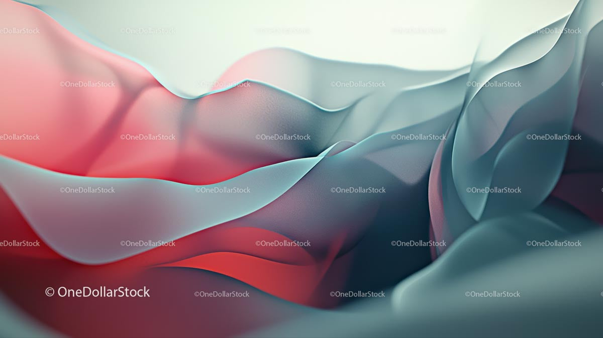 Płynący abstrakcyjny gradient z miękkimi krzywymi