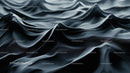 Elegant Wave-Like Folds of Dark Fabric