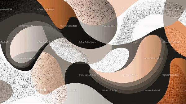 Abstrakcyjne Płynne Kształty w Neutralnych Odcieniach