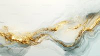 Abstract Gold and Marble Fluid Art