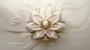 Intricate Paper Art Flower with Beige Petals