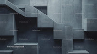 Modern Geometric Concrete Wall Design