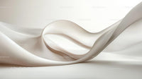 Elegant Flowing Fabric with Soft Curves and Minimalist Design