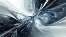 Dynamic Abstract Swirl in Blue and White Tones