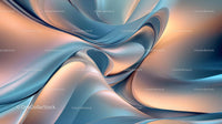 Abstract Fluid Design with Smooth Pastel Curves