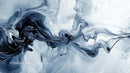 Dynamic Abstract Fluid Art in Monochrome Swirls