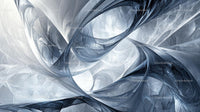 Intricate Abstract Fractal Pattern in Monochrome Shades