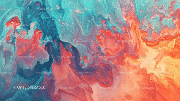Vibrant Abstract Fluid Art with Dynamic Patterns