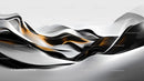 Abstract Black and White Wave Design with Fluid Lines