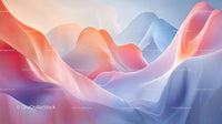 Colorful Abstract Waves with Smooth Gradient