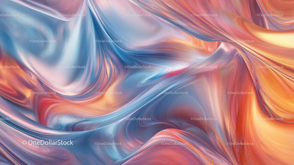 Fluid Abstract Design with Vibrant Colors and Dynamic Flow