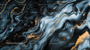 Elegant Marble Texture with Gold Accents in Fluid Design