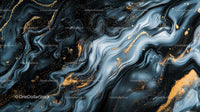 Elegant Marble Texture with Gold Accents in Fluid Design