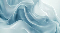 Elegant Flow of Transparent Fabric in Soft Blue Tones