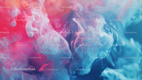 Vibrant Abstract Ink and Smoke Swirls in Water