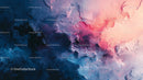 Vibrant Abstract Art in Blue and Pink Hues