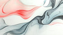 Serene Abstract Swirls in Red and Black