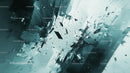 Dynamic Abstract Shattered Glass Composition