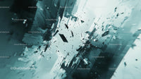 Dynamic Abstract Shattered Glass Composition