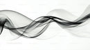 Abstract Fluid Waves in Black and White Minimalism
