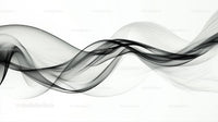 Abstract Fluid Waves in Black and White Minimalism