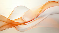 Elegant Abstract Wave Design with Orange and White Hues
