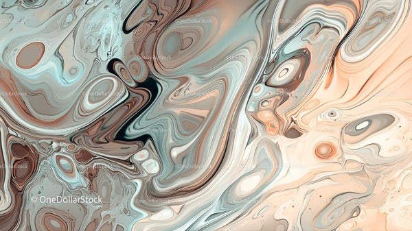 Mesmerizing Abstract Marbled Pattern in Earthy Tones