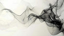 Abstract Black and White Flowing Lines Art