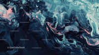 Abstract Swirls of Blue and Pink Marble Texture