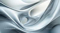 Elegant Fluid Abstract Design in Light Blue Tones