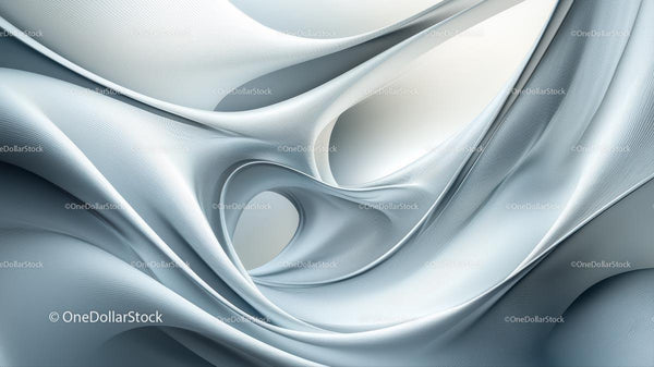 Elegant Fluid Abstract Design in Light Blue Tones