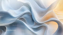 Soft Flowing Abstract Waves in Light Blue and Beige