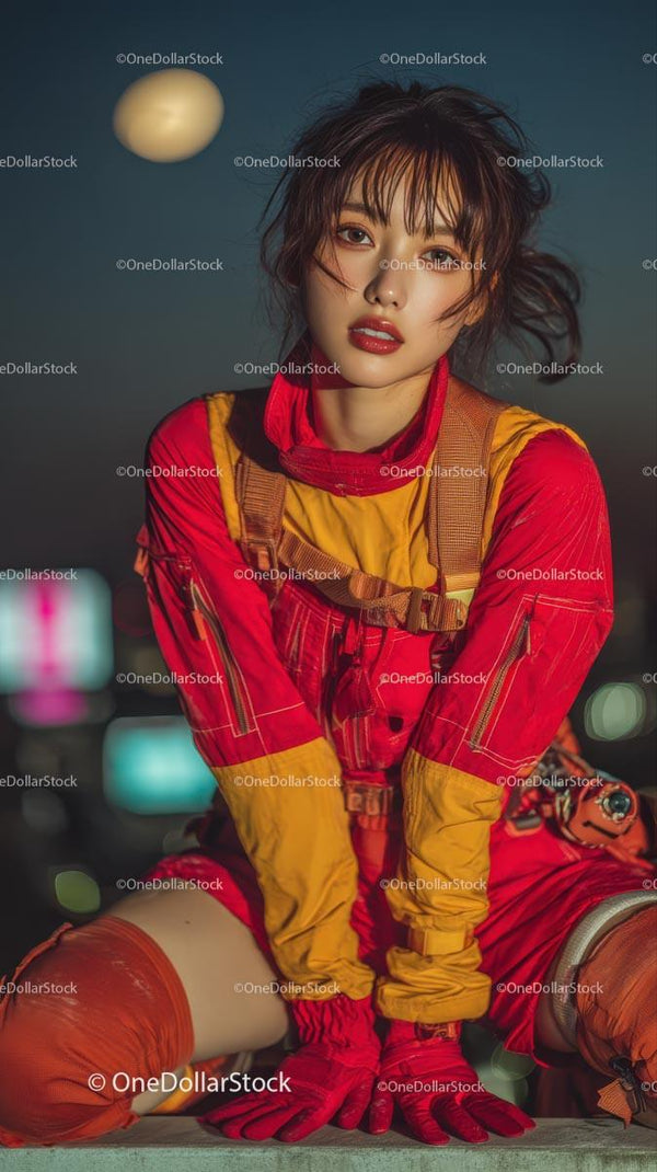 Dynamiczny Portret Cosplayera w Żywej Kostiumie