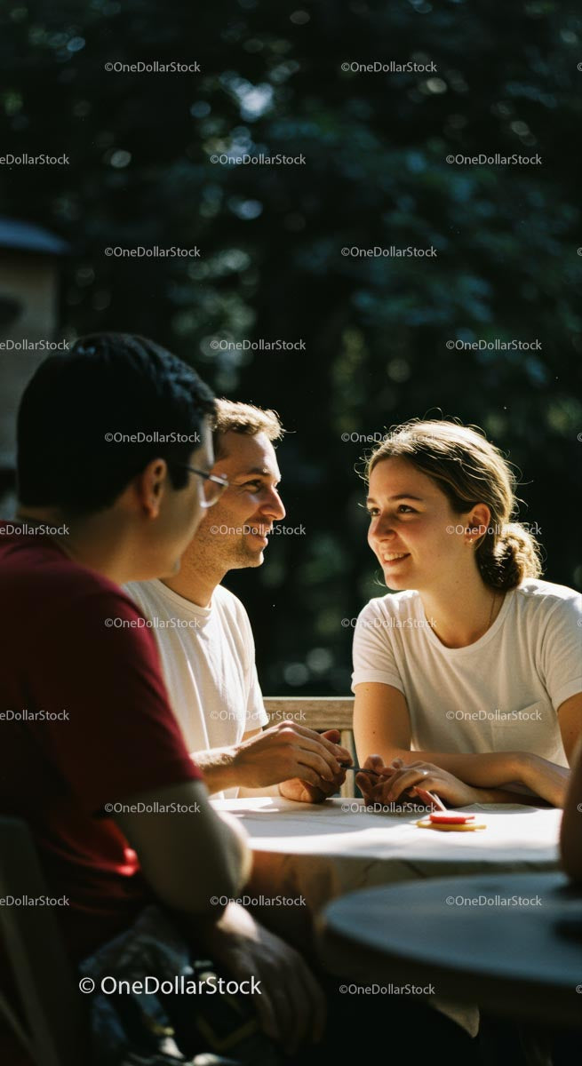 Silhouette of a Young Couple Enjoying a City Night Scene