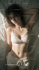 Young Woman Relaxing in Soft Morning Sunlight