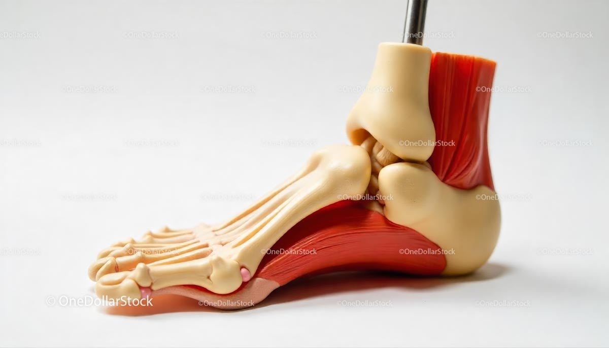 Detailed Anatomical Model of a Human Foot