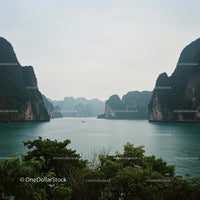 Halong Bay's Majestic Limestone Karsts and Tranquil Waters