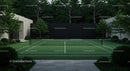 Woman Playing Tennis on Modern Outdoor Court