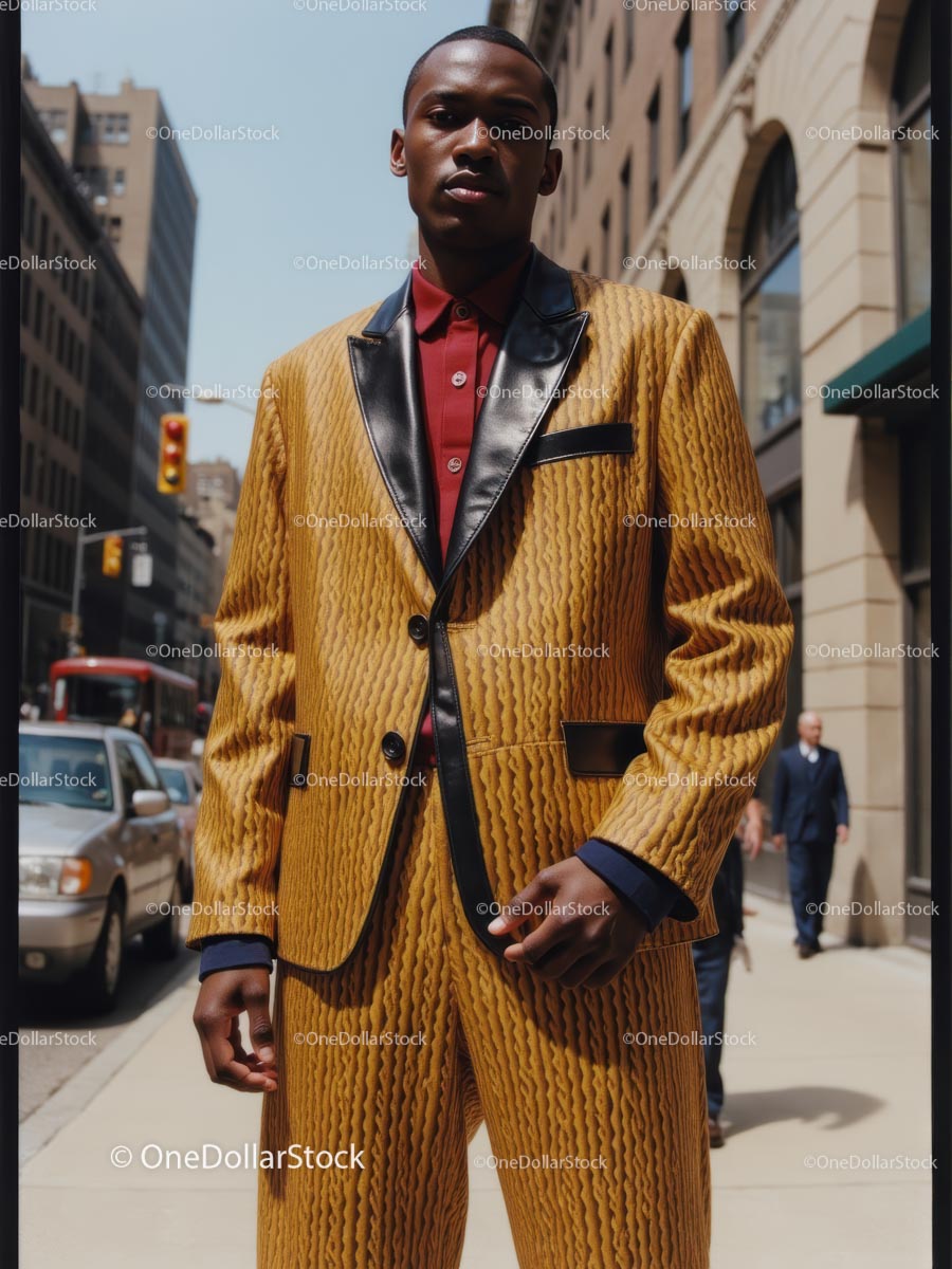 Sophisticated Gentleman in an Elegant Suit on Urban Street