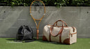 Serene Outdoor Tennis Court Surrounded by Lush Trees