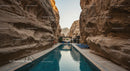 Luxury Pool in a Serene Rocky Canyon Setting