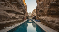 Luxury Pool in a Serene Rocky Canyon Setting