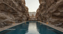 Luxury Pool Nestled Between Majestic Canyon Cliffs