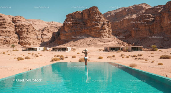 Luxury Desert Retreat with Infinity Pool and Rocky Views