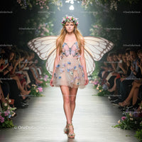 Fantasy Fairy Fashion with Butterfly Wings on Runway
