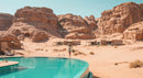 Luxury Poolside Retreat Amid Desert Cliffs