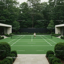 Luxury Private Tennis Court Surrounded by Lush Green Gardens