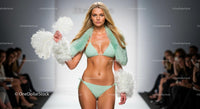 Runway Model in Mint Green Bikini at Fashion Show