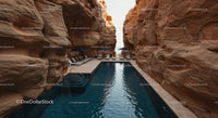 Luxury Pool Nestled Between Majestic Sandstone Walls